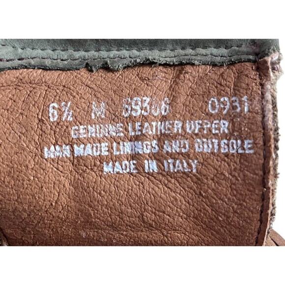 Timberland Boots Women’s 6.5 M Brown Hiking Genuine Leather Made In Italy Vtg - Picture 6 of 10